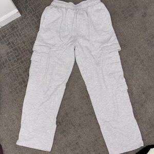 Garage: Light Gray Cargo Sweatpants